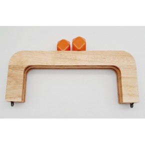 Çanta Aksesuar 20 Cm Açık Renk Ahşap Burs Turuncu Toplu