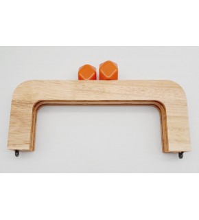 Çanta Aksesuar 20 Cm Açık Renk Ahşap Burs Turuncu Toplu