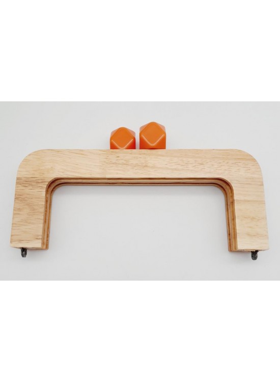 Çanta Aksesuar 20 Cm Açık Renk Ahşap Burs Turuncu Toplu