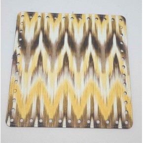 Çanta Aksesuar 20 Cm  Desenli Kare Plaka, Taban