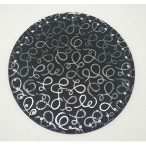 Çanta Aksesuar 20 Cm Desenli Yuvarlak Plaka, Taban