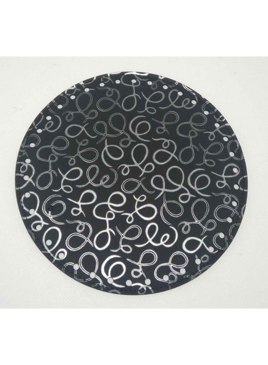 Çanta Aksesuar 20 Cm Desenli Yuvarlak Plaka, Taban