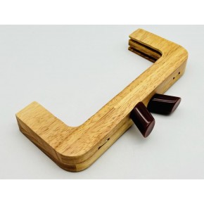 Çanta Aksesuar 20 Cm  Kahve Renk Silindir Başlıklı Ahşap Burs