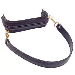 Çanta Aksesuar 20 cm Suni Derili  Koyu Kahve Renk Gizli Çanta Bursu Kulplu