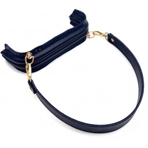 Çanta Aksesuar 20 cm Suni Derili  Lacivert Renk Gizli Çanta Bursu Kulplu
