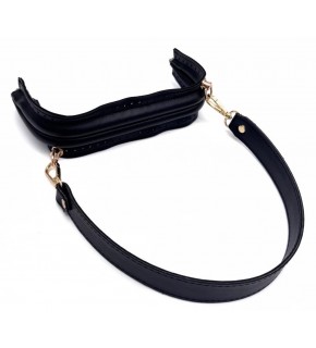 Çanta Aksesuar 20 cm Suni Derili  Siyah Renk Gizli Çanta Bursu Kulplu