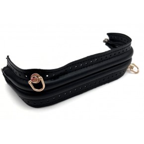 Çanta Aksesuar 20 cm Suni Derili Siyah Renk Gizli Çanta Bursu (Vidalı Askı Takılı Halde)