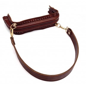 Çanta Aksesuar 20 cm Suni Derili  Taba Renk Gizli Çanta Bursu Kulplu