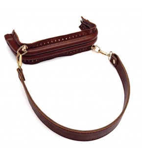 Çanta Aksesuar 20 cm Suni Derili  Taba Renk Gizli Çanta Bursu Kulplu