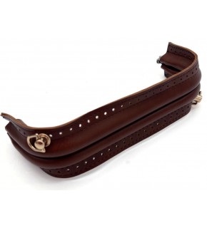 Çanta Aksesuar 20 cm Suni Derili Taba Renk Gizli Çanta Bursu (Vidalı Askı Takılı Halde)