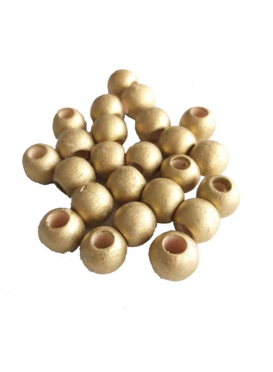 Çanta Aksesuar 20 Gr Gold Renk Ahşap Boncuk Çanta Aksesuar 20 Gr Gold Renk Ahşap Boncuk