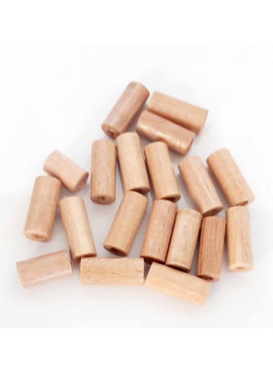 Çanta Aksesuar 20 Mm 10 Adet Açık Renk Ahşap Silindir Boncuk Çanta Aksesuar 20 Mm 10 Adet Açık Renk Ahşap Silindir Boncuk