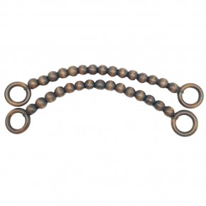 Çanta Aksesuar 20 mm Ahşap Boncuklu 37 cm Koyu Ahşap Renk Çanta Sapı