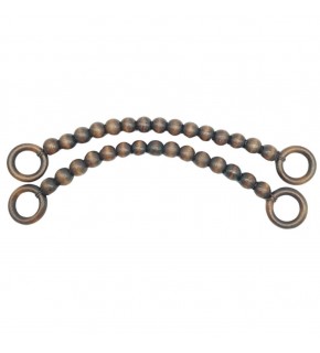 Çanta Aksesuar 20 mm Ahşap Boncuklu 37 cm Koyu Ahşap Renk Çanta Sapı