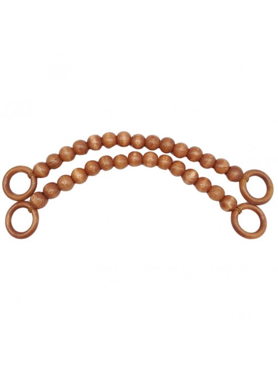Çanta Aksesuar 20 mm Ahşap Boncuklu 37 cm Taba Renk Çanta Sapı Çanta Aksesuar 20 mm Ahşap Boncuklu 37 cm Taba Renk Çanta Sapı