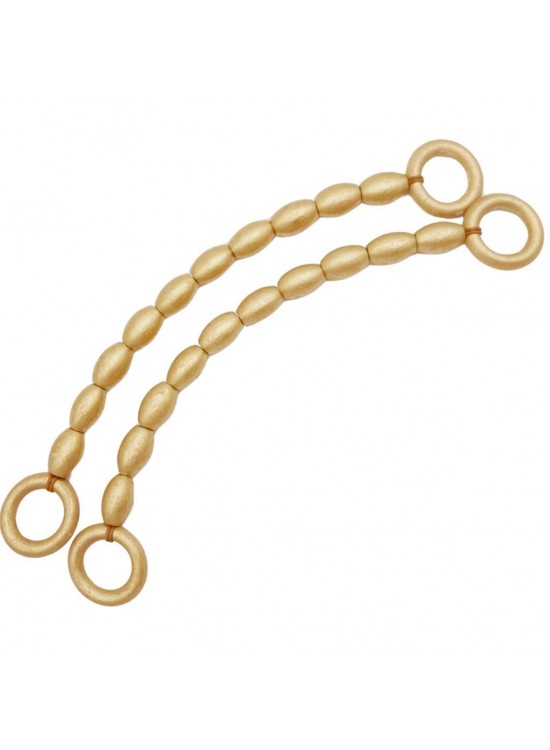 Çanta Aksesuar 20 mm Oval Ahşap Boncuklu 40 cm Gold Renk Çanta Sapı Çanta Aksesuar 20 mm Oval Ahşap Boncuklu 40 cm Gold Renk Çanta Sapı