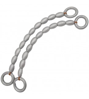 Çanta Aksesuar 20 mm Oval Ahşap Boncuklu 40 cm Gümüş Renk Çanta Sapı