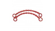 Çanta Aksesuar 20 mm Oval Ahşap Boncuklu 40 cm Kırmızı Renk Çanta Sapı Çanta Aksesuar 20 mm Oval Ahşap Boncuklu 40 cm Kırmızı Renk Çanta Sapı