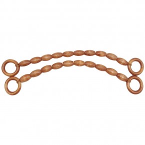 Çanta Aksesuar 20 mm Oval Ahşap Boncuklu 40 cm Taba Renk Çanta Sapı