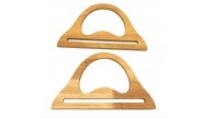 Çanta Aksesuar  20x12  cm  Ham Ahşap  Renk İthal Ahşap Çanta Sapı
