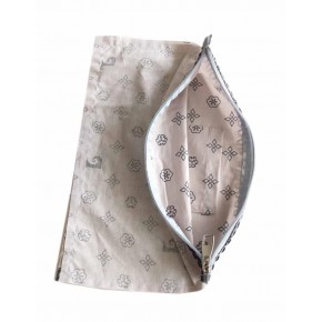 Çanta Aksesuar 20X30 Cm Dikilmiş Fermuarlı Astar Sütlü Kahve Pc Desen