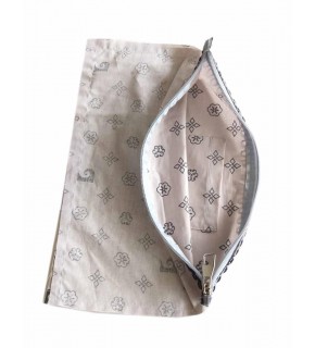 Çanta Aksesuar 20X30 Cm Dikilmiş Fermuarlı Astar Sütlü Kahve Pc Desen