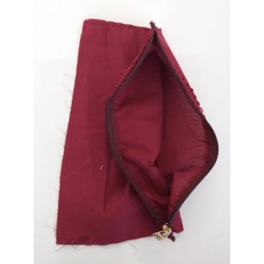 Çanta Aksesuar 20X30 Cm, Dikilmiş Halde, Fermuarlı Astar Bordo