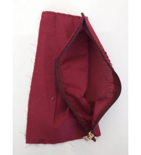 Çanta Aksesuar 20X30 Cm, Dikilmiş Halde, Fermuarlı Astar Bordo