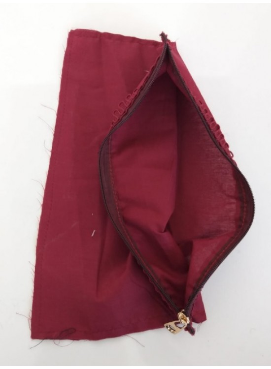 Çanta Aksesuar 20X30 Cm, Dikilmiş Halde, Fermuarlı Astar Bordo