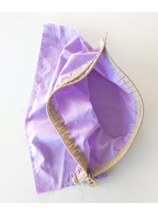 Çanta Aksesuar 20X30 Cm, Dikilmiş Halde, Fermuarlı Astar Koyu Lila