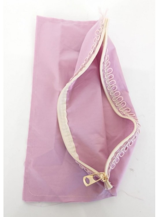 Çanta Aksesuar 20X30 Cm, Dikilmiş Halde, Fermuarlı Astar Lila