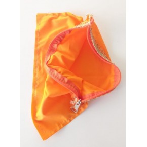 Çanta Aksesuar 20X30 Cm, Dikilmiş Halde, Fermuarlı Astar Turuncu
