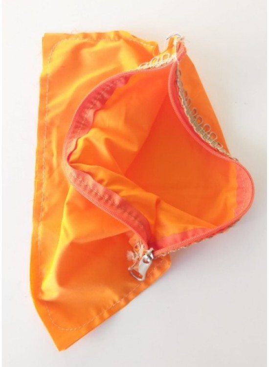 Çanta Aksesuar 20X30 Cm, Dikilmiş Halde, Fermuarlı Astar Turuncu