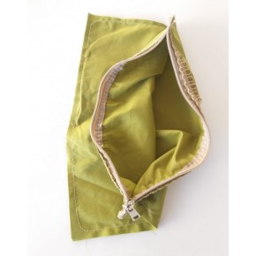 Çanta Aksesuar 20X30 Cm, Dikilmiş Halde, Fermuarlı Astar Yeşil