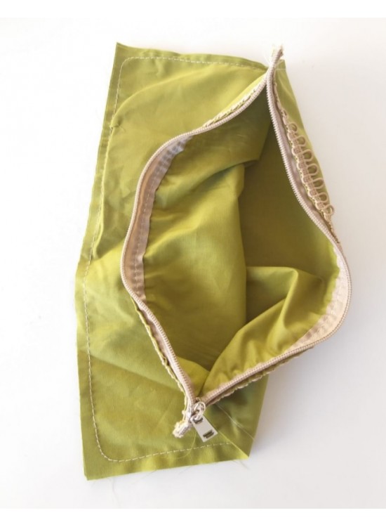 Çanta Aksesuar 20X30 Cm, Dikilmiş Halde, Fermuarlı Astar Yeşil