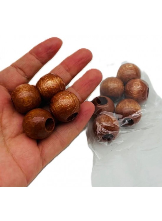 Çanta Aksesuar 22 mm Ahşap Yuvarlak Boncuk Taba Renk 10 Adet Çanta Aksesuar 22 mm Ahşap Yuvarlak Boncuk Taba Renk 10 Adet