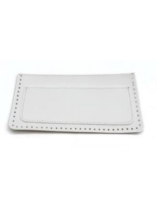 Çanta Aksesuar 22x11 cm Beyaz  Renk Suni Deri Cep