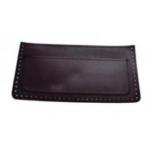 Çanta Aksesuar 22x11 cm Koyu Kahve  Renk Suni Deri Cep