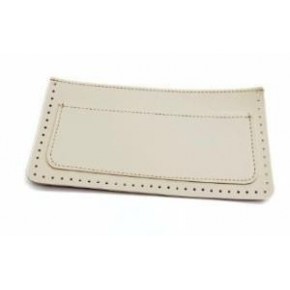 Çanta Aksesuar 22x11 cm Krem Renk Suni Deri Cep