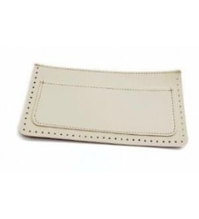 Çanta Aksesuar 22x11 cm Krem Renk Suni Deri Cep