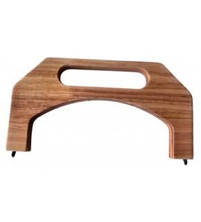 Çanta Aksesuar 23.5 Cm  Açık Renk Tutmalı Ahşap Burs