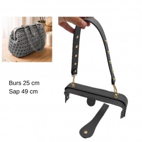 Çanta Aksesuar 25 Cm Lüks Model Çanta Seti Gri Light Gold Metalli