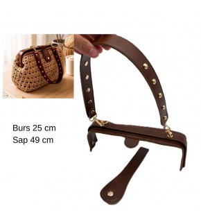 Çanta Aksesuar 25 Cm Lüks Model Çanta Seti Taba Light Gold Metalli