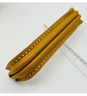 Çanta Aksesuar 25 cm Suni Derili Koyu Hardal Renk Gizli Çanta Bursu