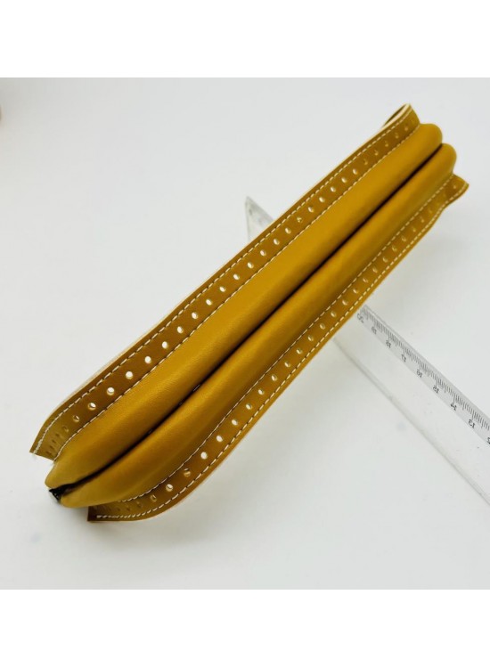 Çanta Aksesuar 25 cm Suni Derili Koyu Hardal Renk Gizli Çanta Bursu