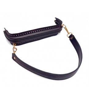 Çanta Aksesuar 25 cm Suni Derili  Koyu Kahve Renk Gizli Çanta Bursu Deri Kulplu