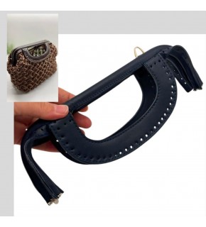 Çanta Aksesuar 25 cm Suni Derili Lacivert  Renk Gizli Çanta Bursu Yeni Model