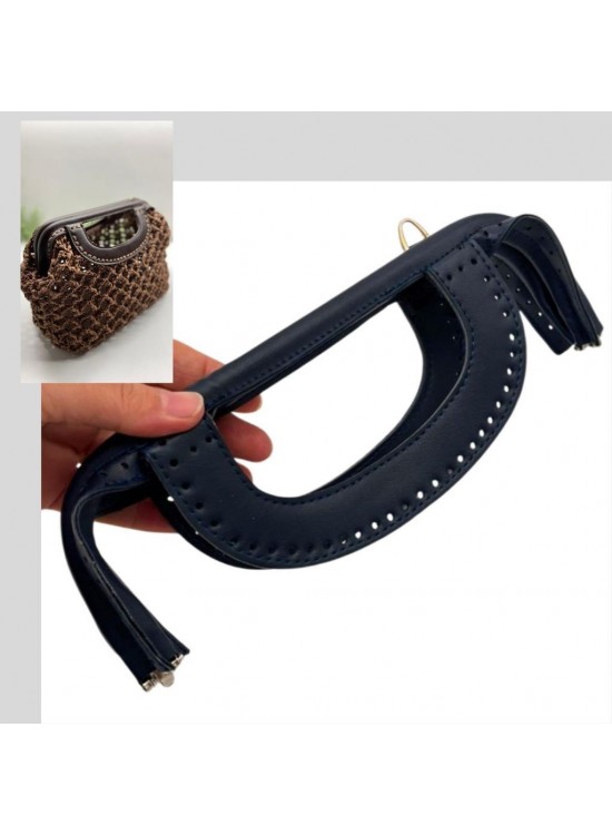 Çanta Aksesuar 25 cm Suni Derili Lacivert  Renk Gizli Çanta Bursu Yeni Model