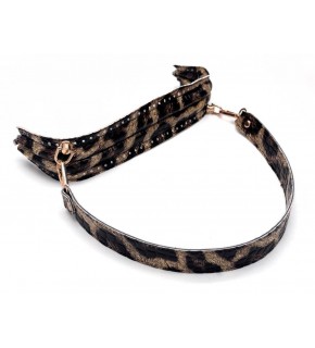 Çanta Aksesuar 25 cm Suni Derili  Leopar Renk Gizli Çanta Bursu Deri Kulplu