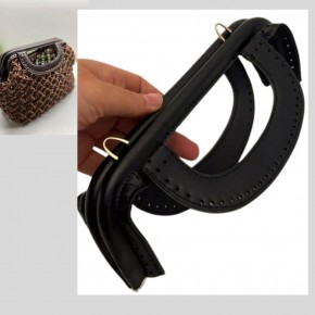 Çanta Aksesuar 25 cm Suni Derili Siyah Renk Gizli Çanta Bursu Yeni Model